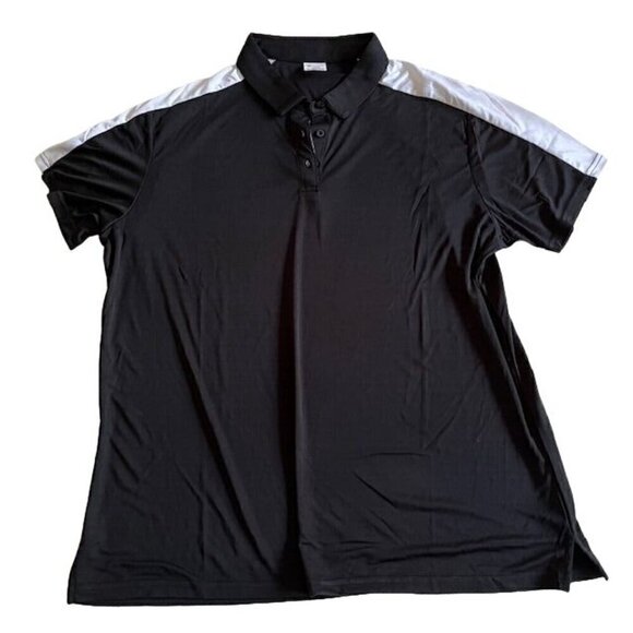 Augusta Sportswear - Women's Two-Tone Vital Polo - 5029 - Black & White - 2XL - Picture 2 of 6